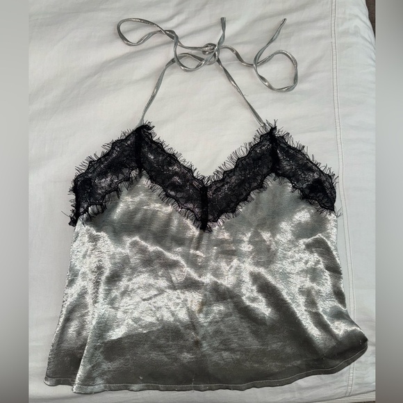 Silky Satin Halter Top Size: 10 - Picture 2 of 4